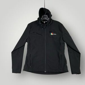 Port Authority Ladies‎ Small Black Hooded Zipper Front Active Jacket